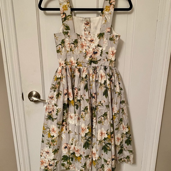Cotton printed flower dress - Picture 3 of 8